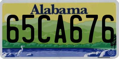AL license plate 65CA676