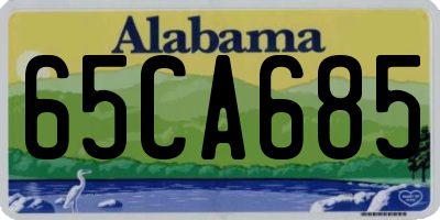 AL license plate 65CA685