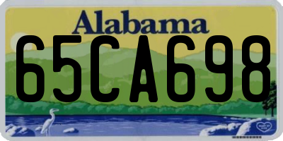 AL license plate 65CA698