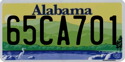 AL license plate 65CA701