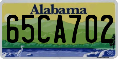 AL license plate 65CA702