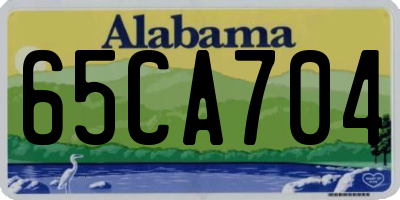 AL license plate 65CA704