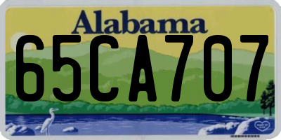 AL license plate 65CA707