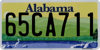 AL license plate 65CA711