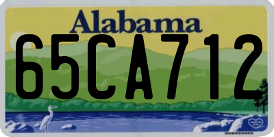 AL license plate 65CA712