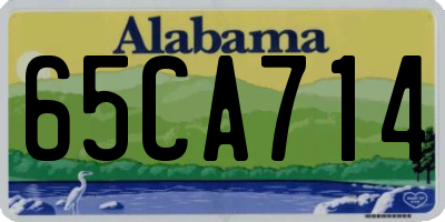 AL license plate 65CA714