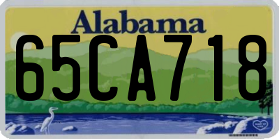 AL license plate 65CA718