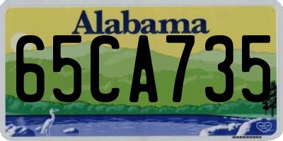 AL license plate 65CA735