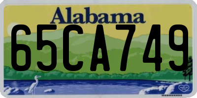AL license plate 65CA749