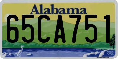 AL license plate 65CA751