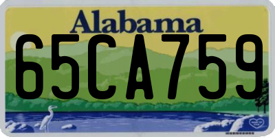 AL license plate 65CA759
