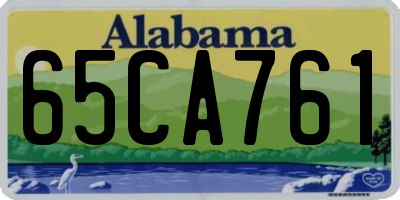 AL license plate 65CA761