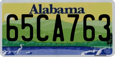 AL license plate 65CA763