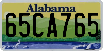 AL license plate 65CA765