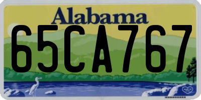 AL license plate 65CA767