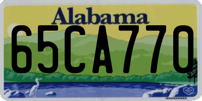 AL license plate 65CA770