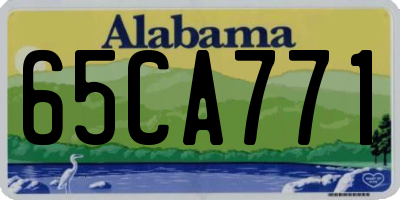 AL license plate 65CA771