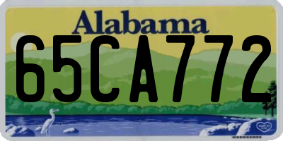 AL license plate 65CA772
