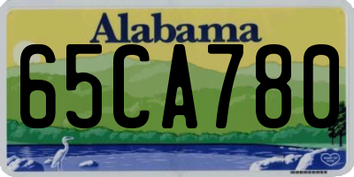 AL license plate 65CA780