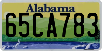 AL license plate 65CA783