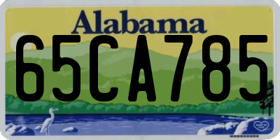AL license plate 65CA785