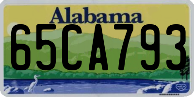 AL license plate 65CA793