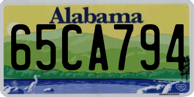 AL license plate 65CA794