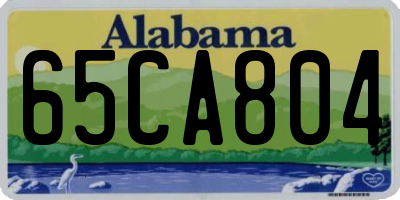 AL license plate 65CA804