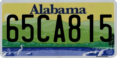 AL license plate 65CA815