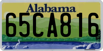 AL license plate 65CA816
