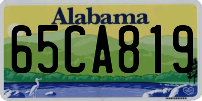 AL license plate 65CA819