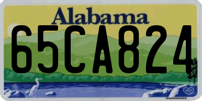 AL license plate 65CA824