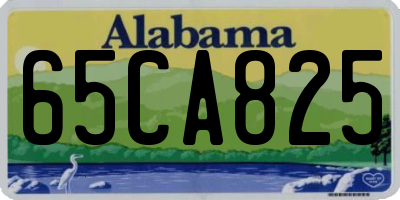 AL license plate 65CA825