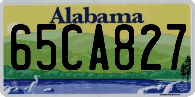 AL license plate 65CA827