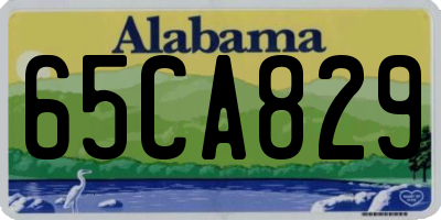 AL license plate 65CA829
