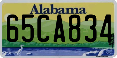 AL license plate 65CA834