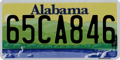 AL license plate 65CA846