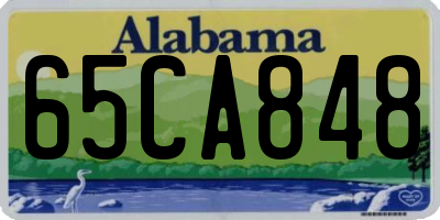 AL license plate 65CA848