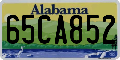 AL license plate 65CA852