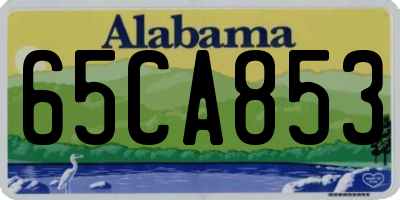 AL license plate 65CA853