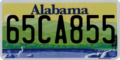 AL license plate 65CA855