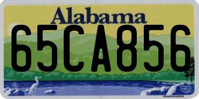 AL license plate 65CA856