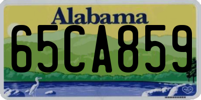 AL license plate 65CA859