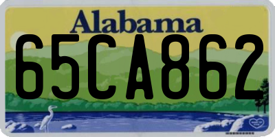 AL license plate 65CA862
