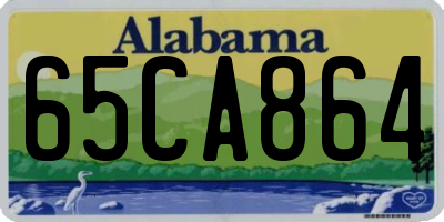 AL license plate 65CA864