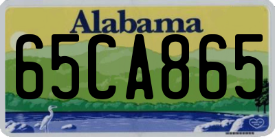 AL license plate 65CA865