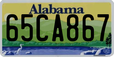AL license plate 65CA867