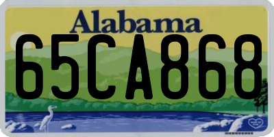 AL license plate 65CA868