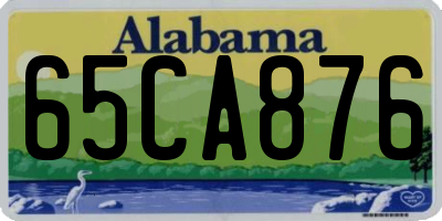 AL license plate 65CA876
