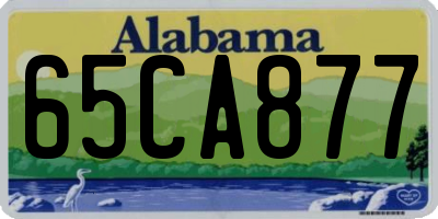 AL license plate 65CA877